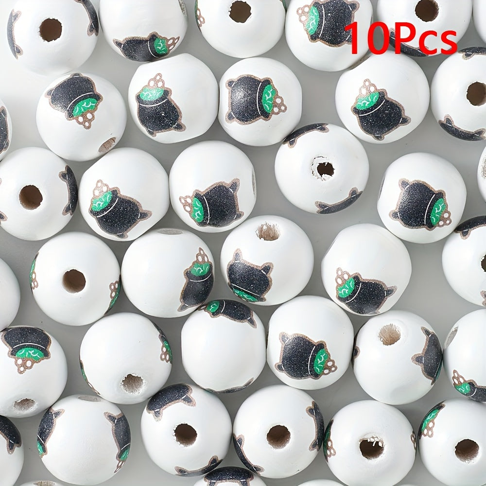 Halloween Wooden Beads