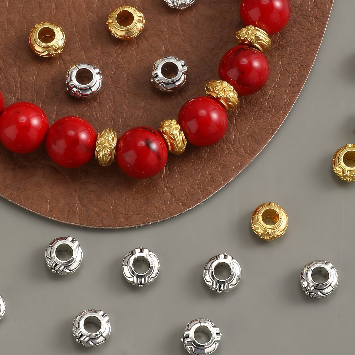 Flower Alloy Beads