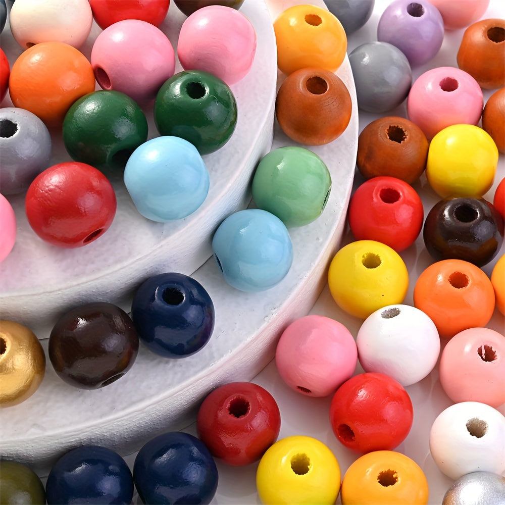 Marine-Themed Wooden Beads
