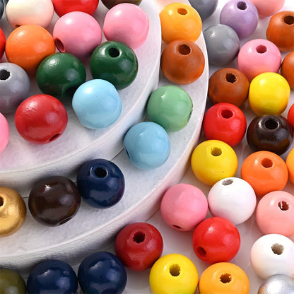 Marine-Themed Wooden Beads