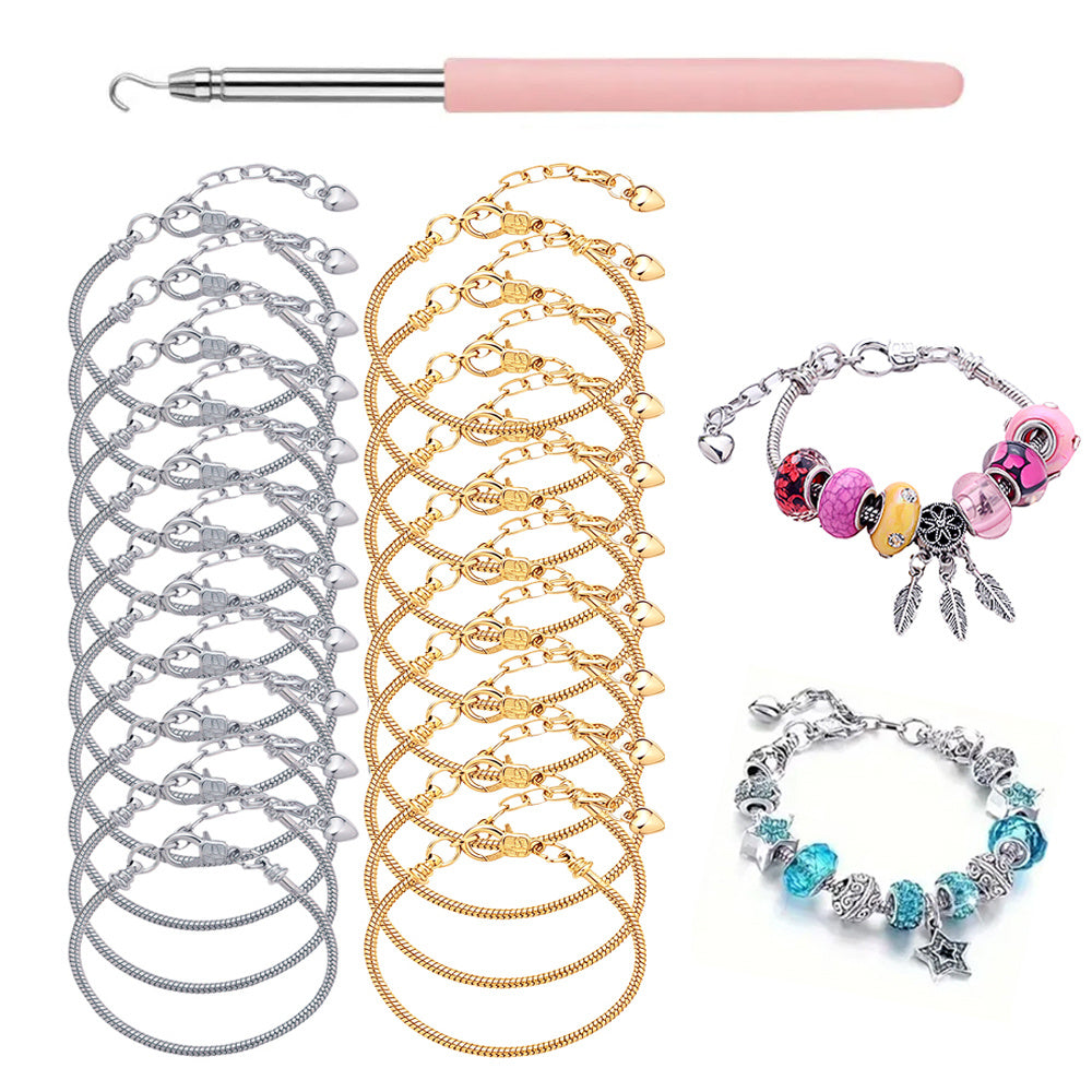 Beadable Chain Bracelet DIY Set
