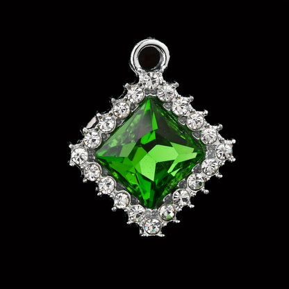 Square Alloy Pendant Set