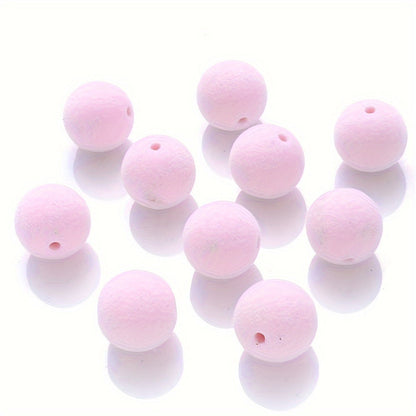 Flocking Pompom Acrylic Beads
