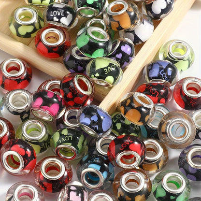 Acrylic Large Hole Spacer Beads