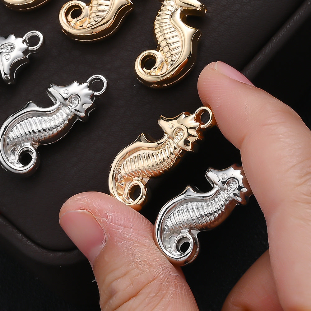 20PCS 3D Retro Seahorse CCB Pendant Set