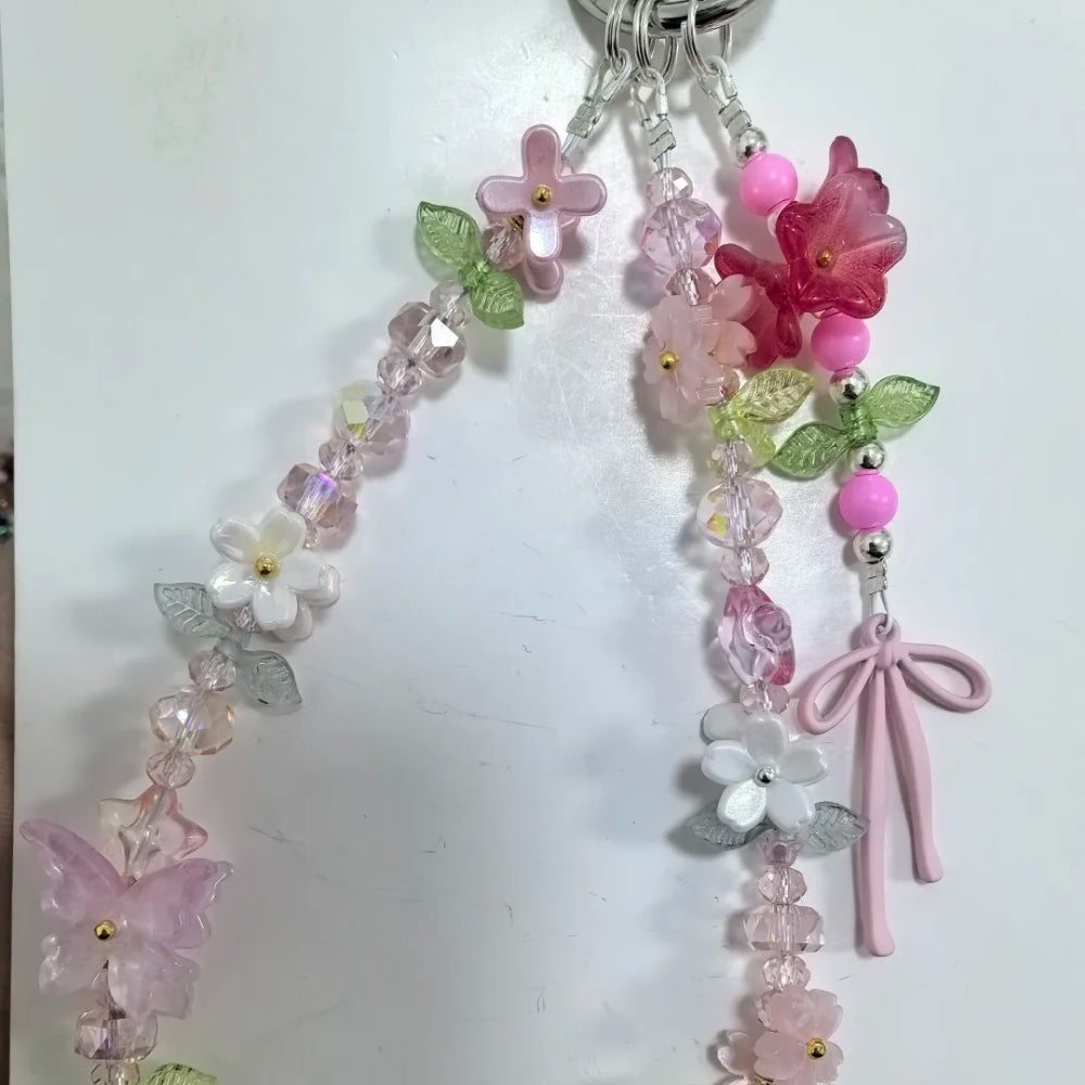 Acrylic Flower Leaf Charms Set