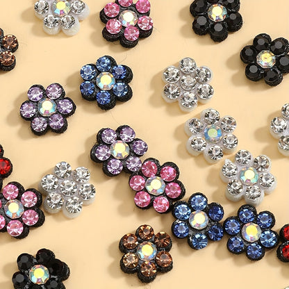 Plum Blossom Rhinestone Patches