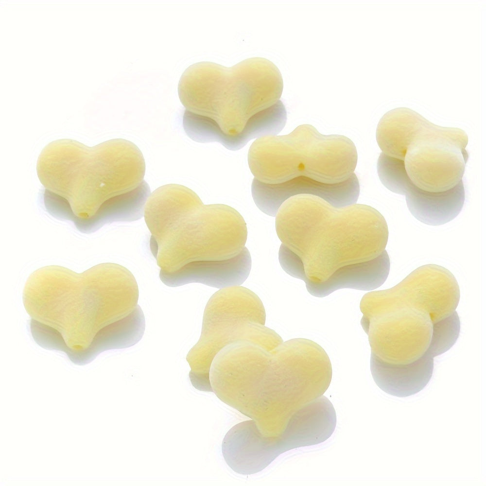 Fleece Heart Acrylic Beads