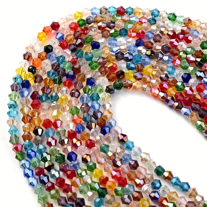 90PCS 4mm Faceted Glass Corner Bead Set