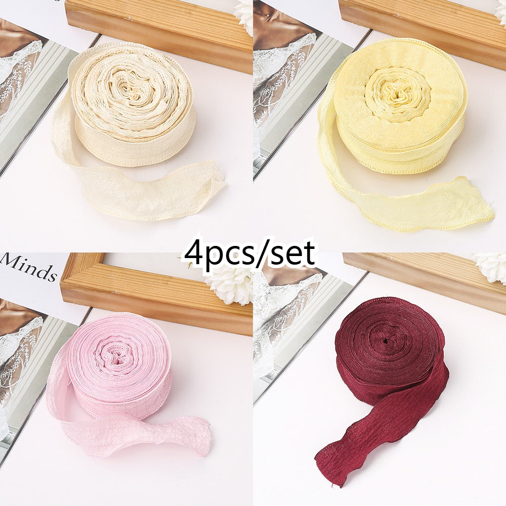 Pleated Fishtail Tulle Ribbon for Floral & Gift Decoration