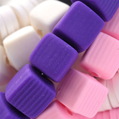 1SET Mixed Soft Clay, Acrylic & CCB Bead Kit with Cord