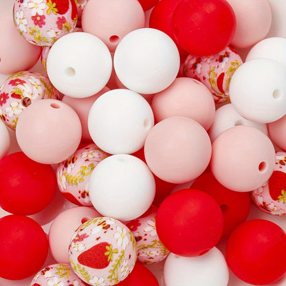 Mixed Flower Silicone Spacer Beads