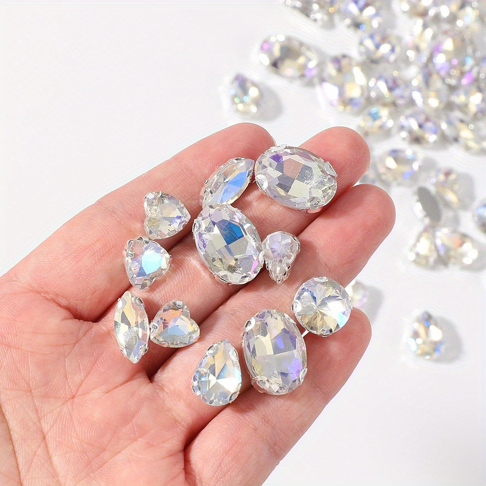 Glass Claw Rhinestones Patches