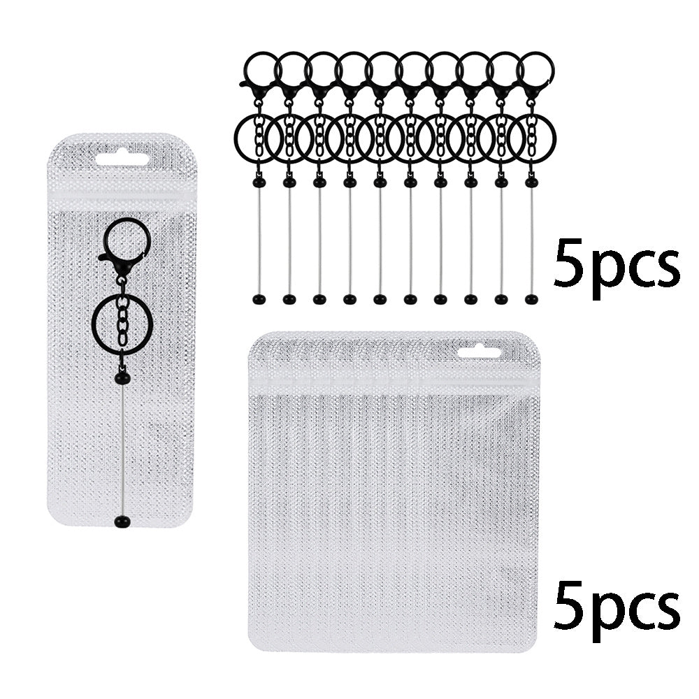 10-Piece Beadable Keychain Bar & Pouch Set