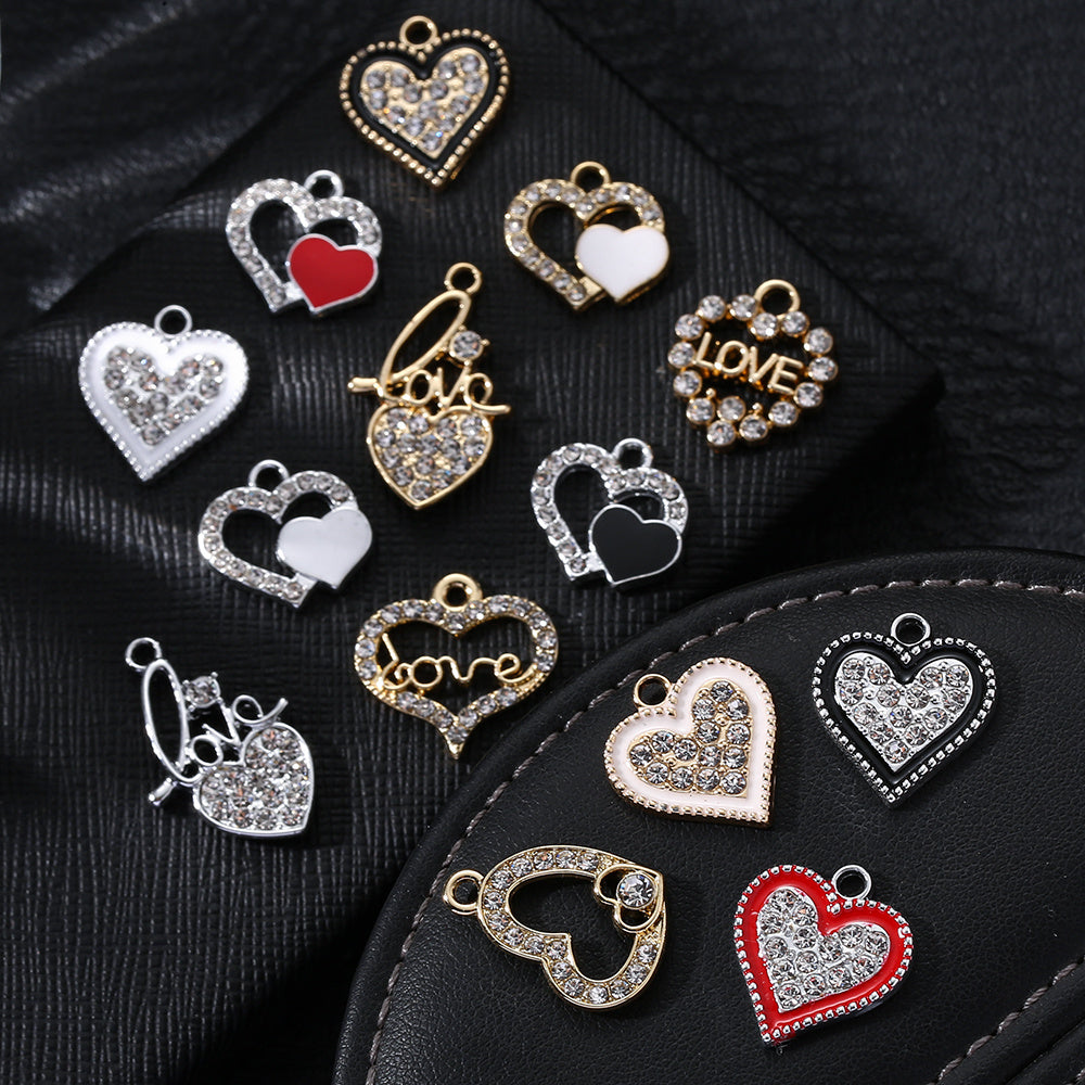 Valentine’s Day Heart Alloy Pendants
