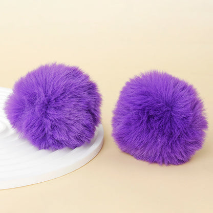 Fashion Multicolored Faux Rabbit Fur Plush Balls