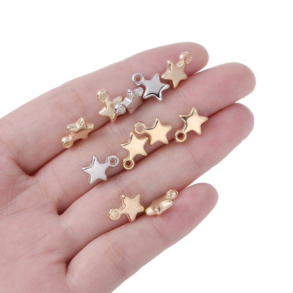 Star-Shaped CCB Plastic Pendants