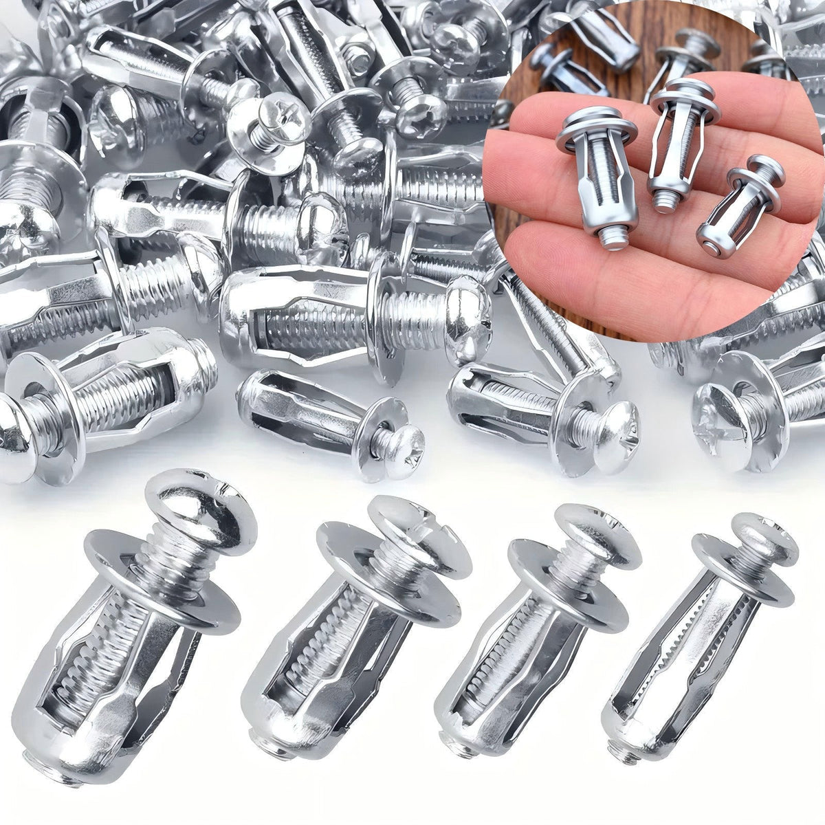 Silvery Screws and Bolts Assortment Kit