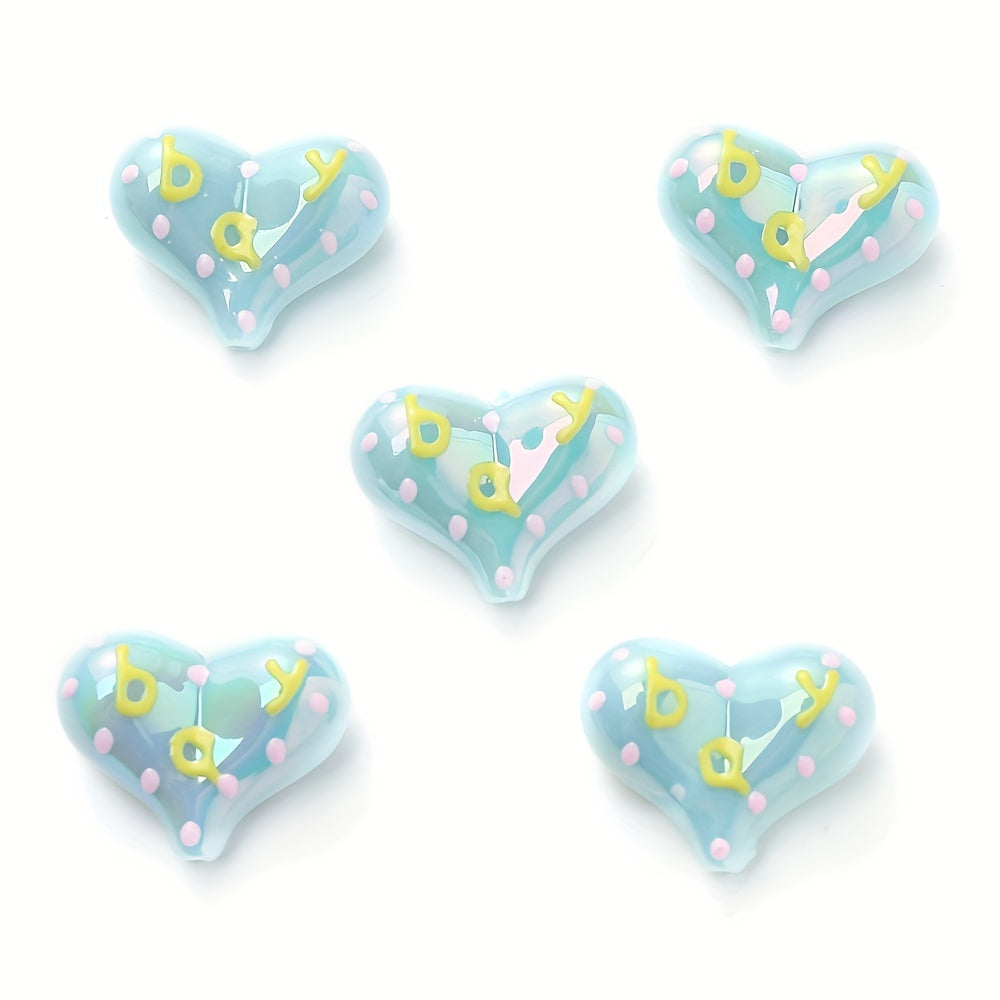 AB Love Letter Acrylic Beads