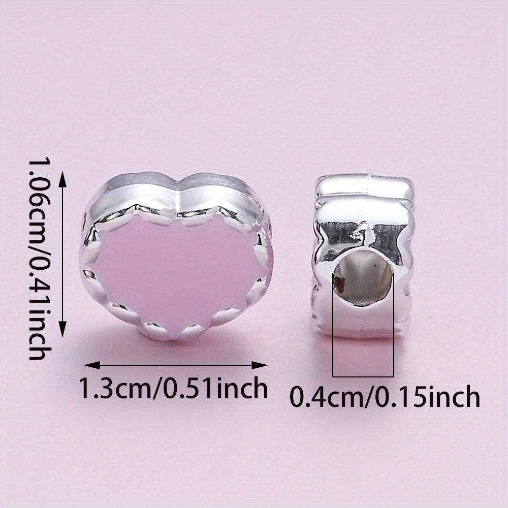 Stroke Heart Plastic Beads