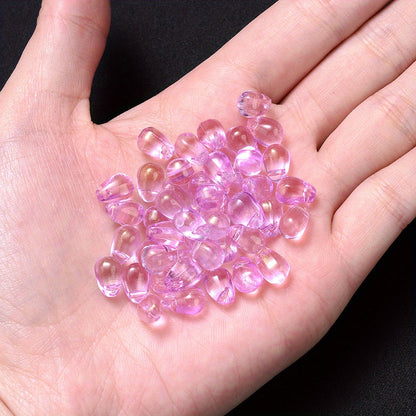 10PCS AB Water Drop Crystal-Style Bead Set
