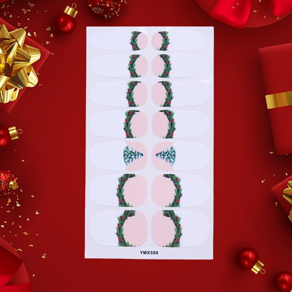 1 Sheet Christmas Nail Wrap Stickers