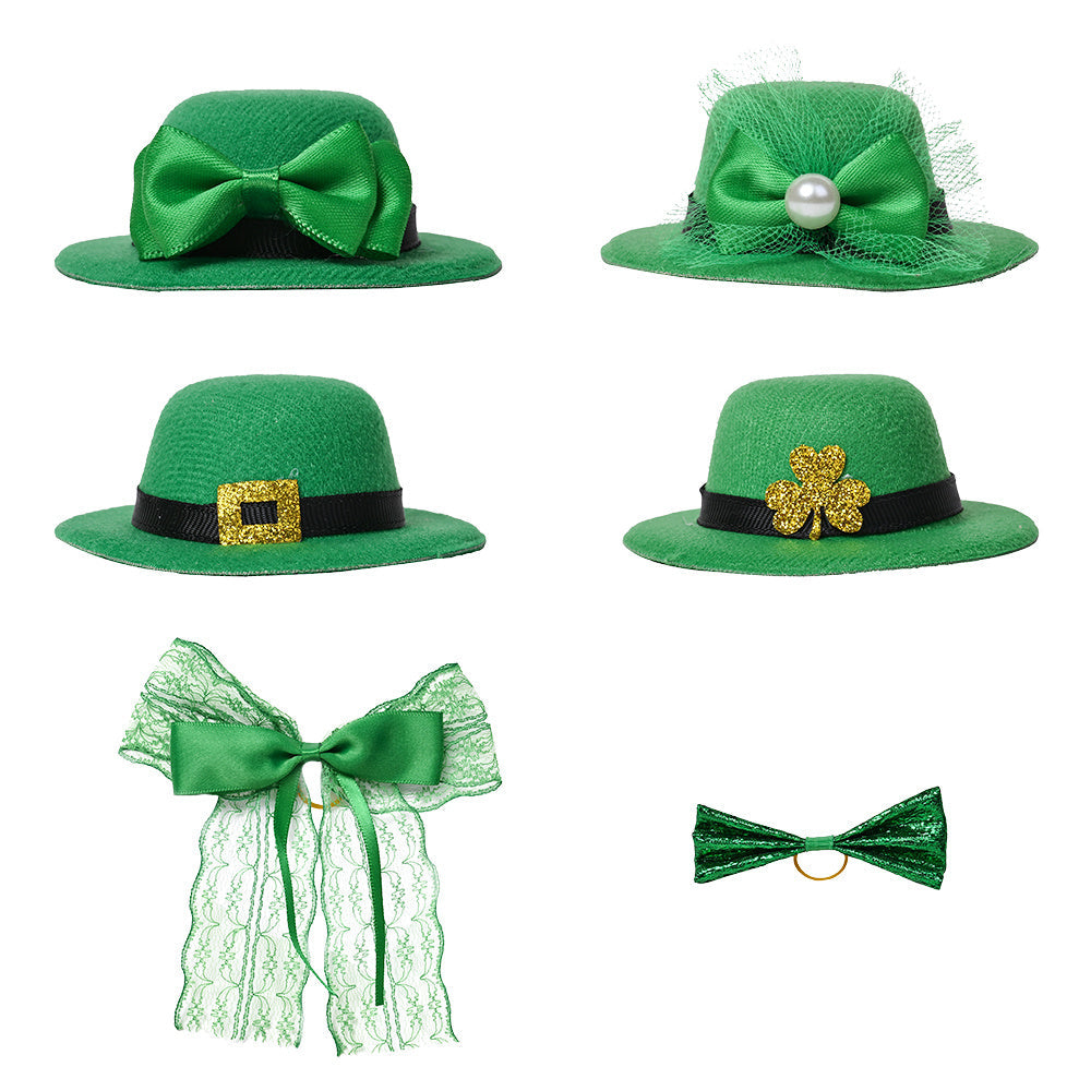 Green Bow Tie Cloth Decorations