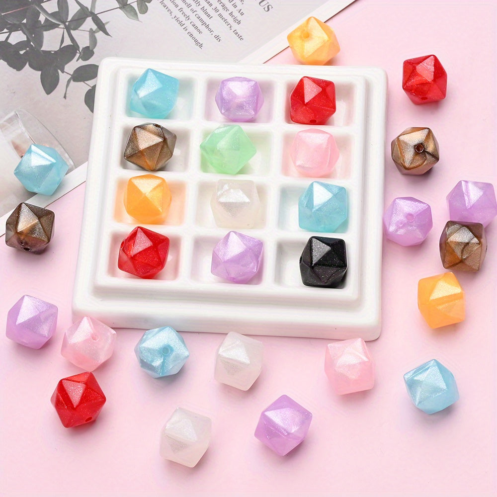 Irregular Shiny Acrylic Beads
