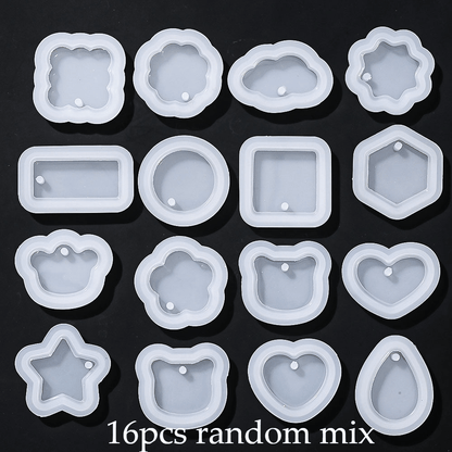 Transparent Silicone Pendant and Keychain Molds