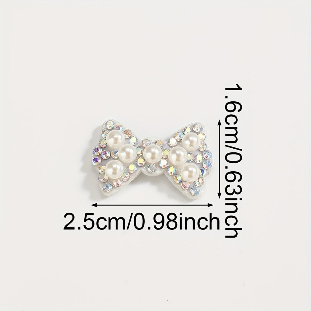 Rhinestone Bow Patches
