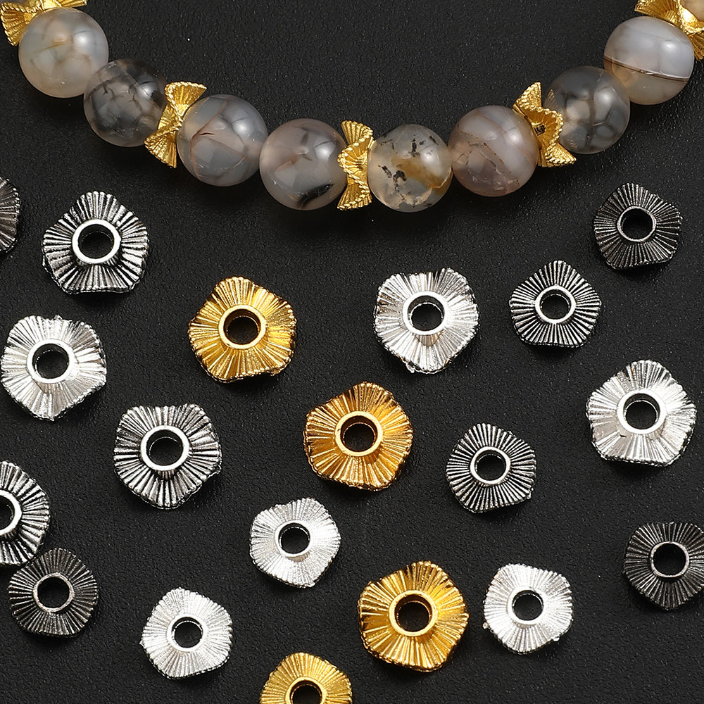 Wave Alloy Beads