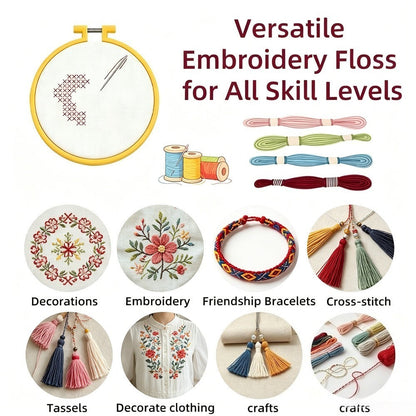 Multicolor Embroidery Floss Thread Set