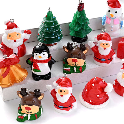 Festive 3D Resin Pendant Set