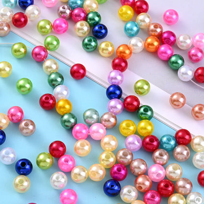 Colorful Imitation Pearl Acrylic Beads