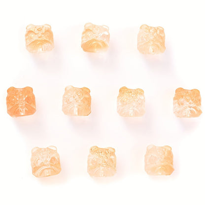 Multi Color Lion Head Acrylic Beads