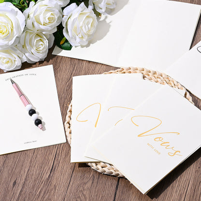 Personalized Wedding Vow Books Set