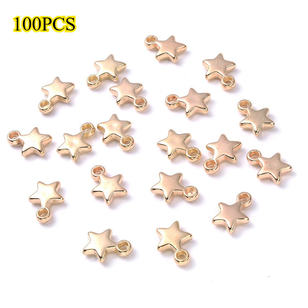 Star-Shaped CCB Plastic Pendants