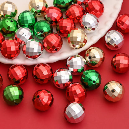 Earth Round Acrylic Beads