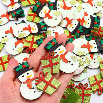 Christmas Glitter Decorative Patches