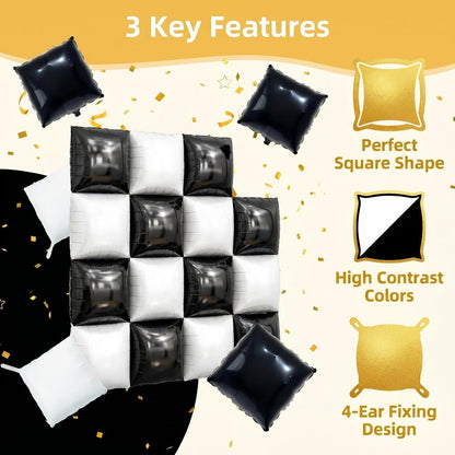Double Side Square Foil Balloon Set