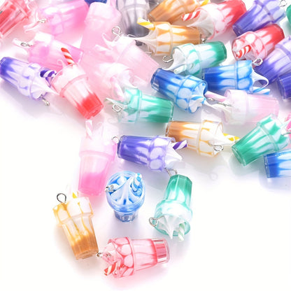 Summer Ice Cream Resin Pendants