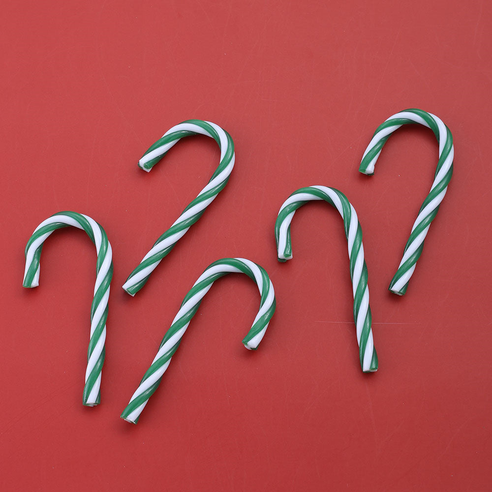 10PCS Christmas Acrylic Candy Cane Hanging Ornament Set