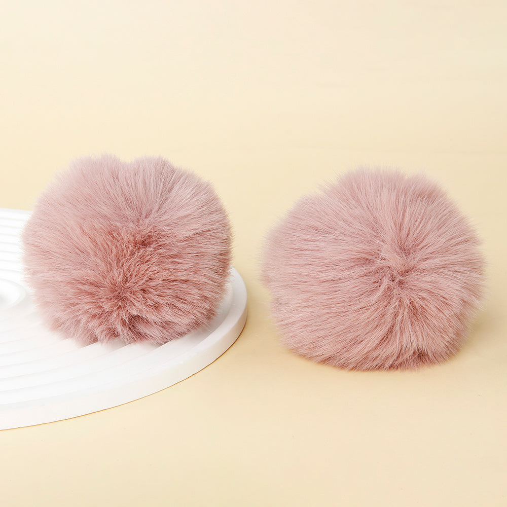 Fashion Multicolored Faux Rabbit Fur Plush Balls
