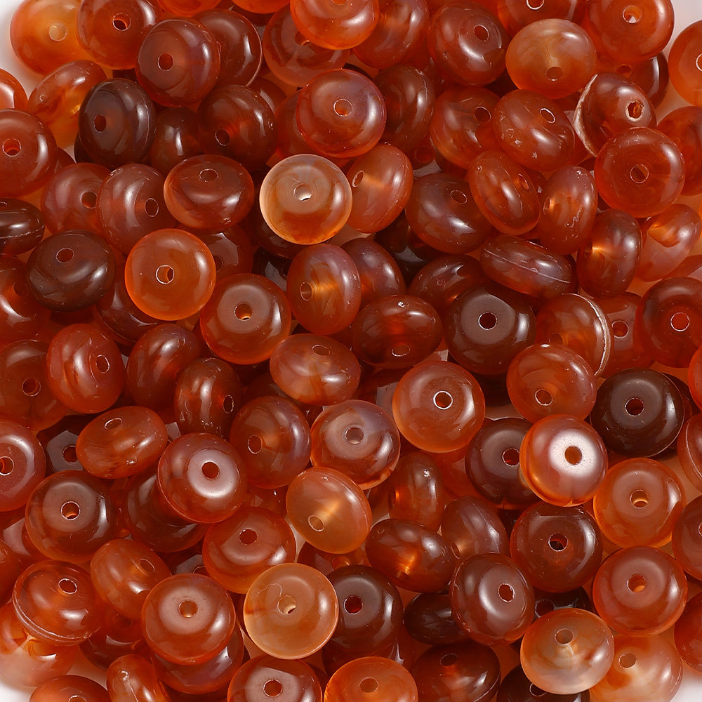 100-Piece 5x10 mm Acrylic Flat Spacer Beads