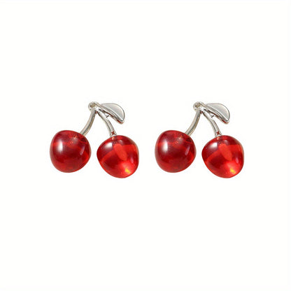 2PCS Fruit Cherry Fashion Pendant Set