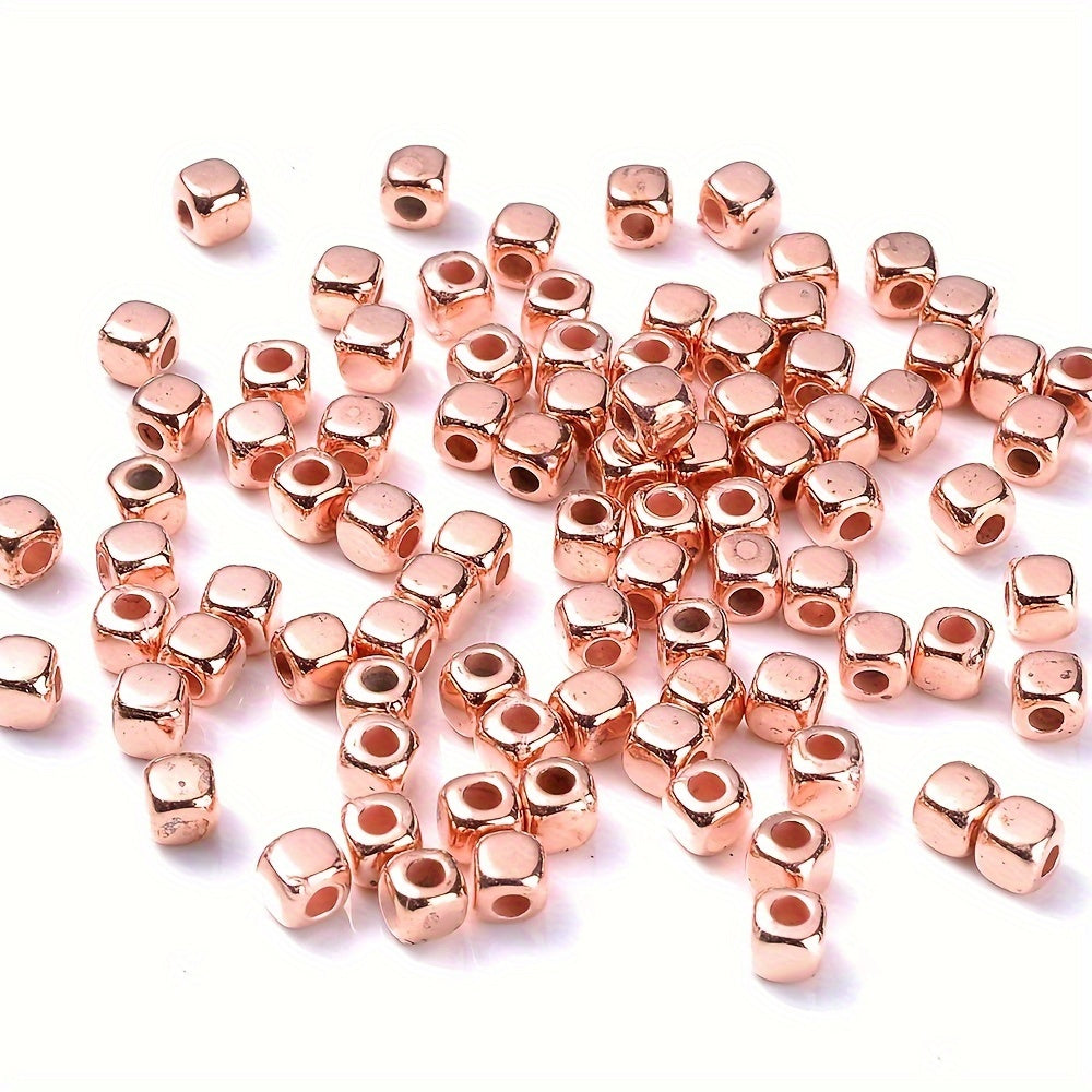 100PCS 3mm Multicolor Cube CCB Spacer Bead Set