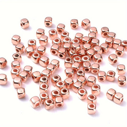 100PCS 3mm Multicolor Cube CCB Spacer Bead Set