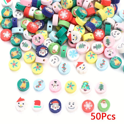 Halloween & Christmas Soft Pottery Beads