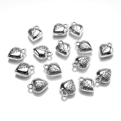 Retro Heart Alloy Pendants