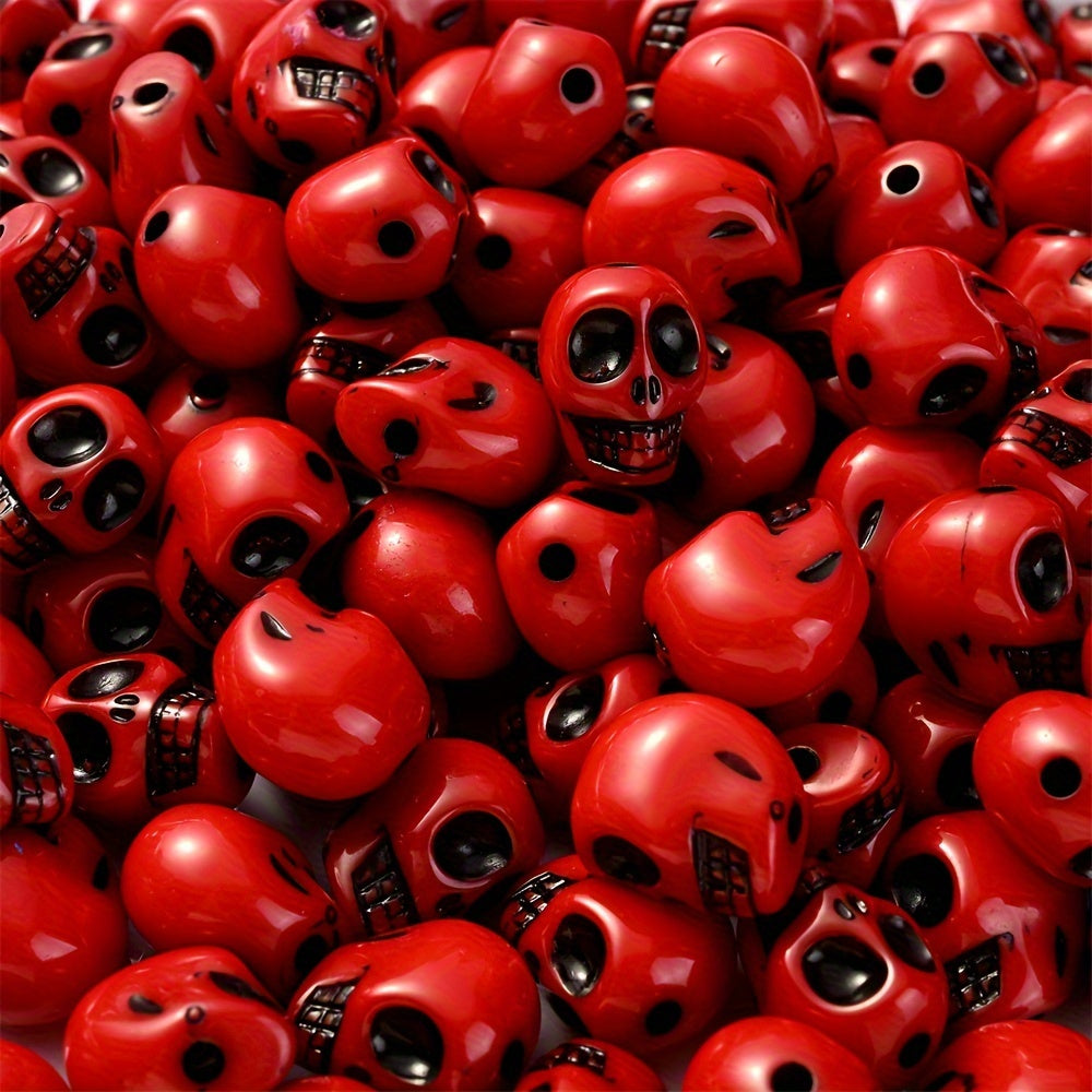 Halloween Skull Acrylic Beads